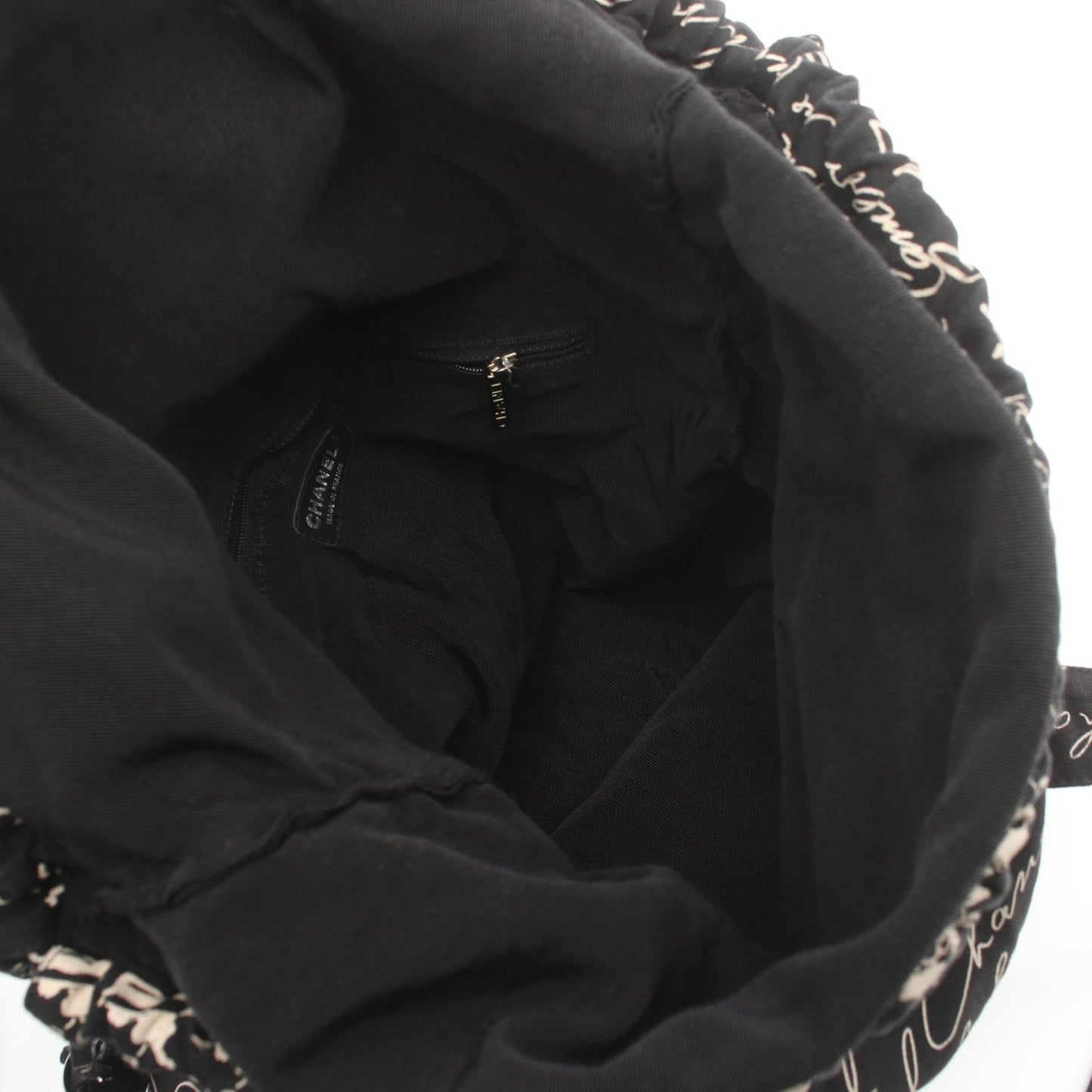 Chanel Canvas Drawstring Tote Bag Canvas Tote Bag in New Condition