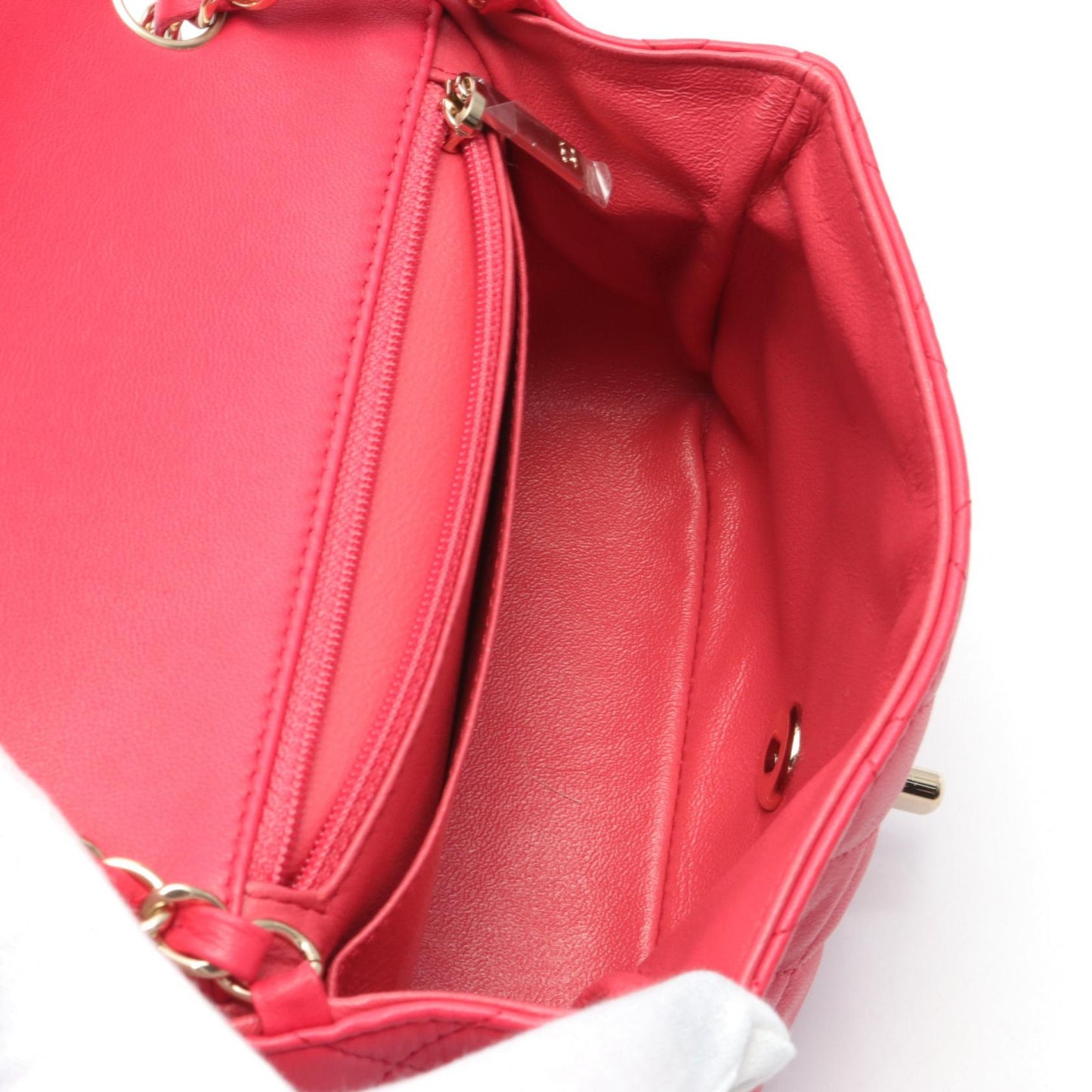 Chanel Mini Square Classic Single Flap Bag Leather Shoulder Bag