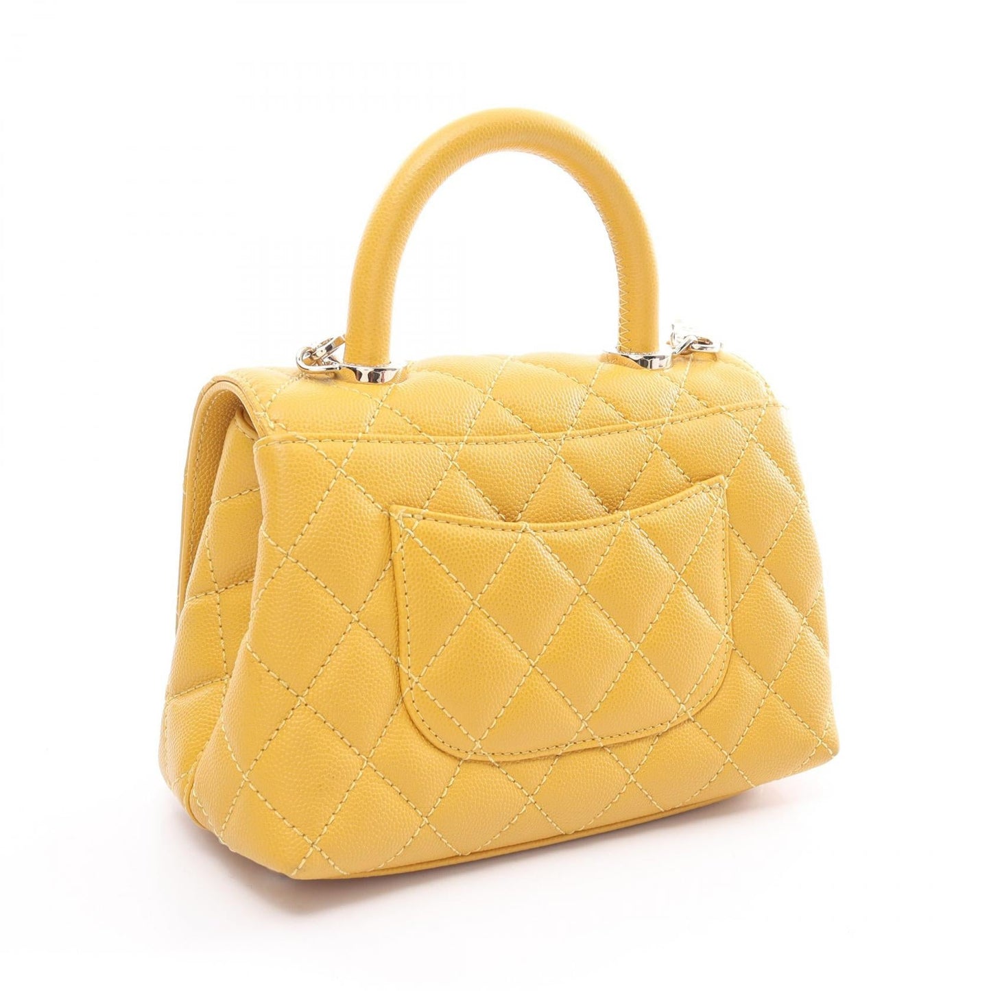 Chanel CC Handle XXS Bag Leather Handbag AS2215