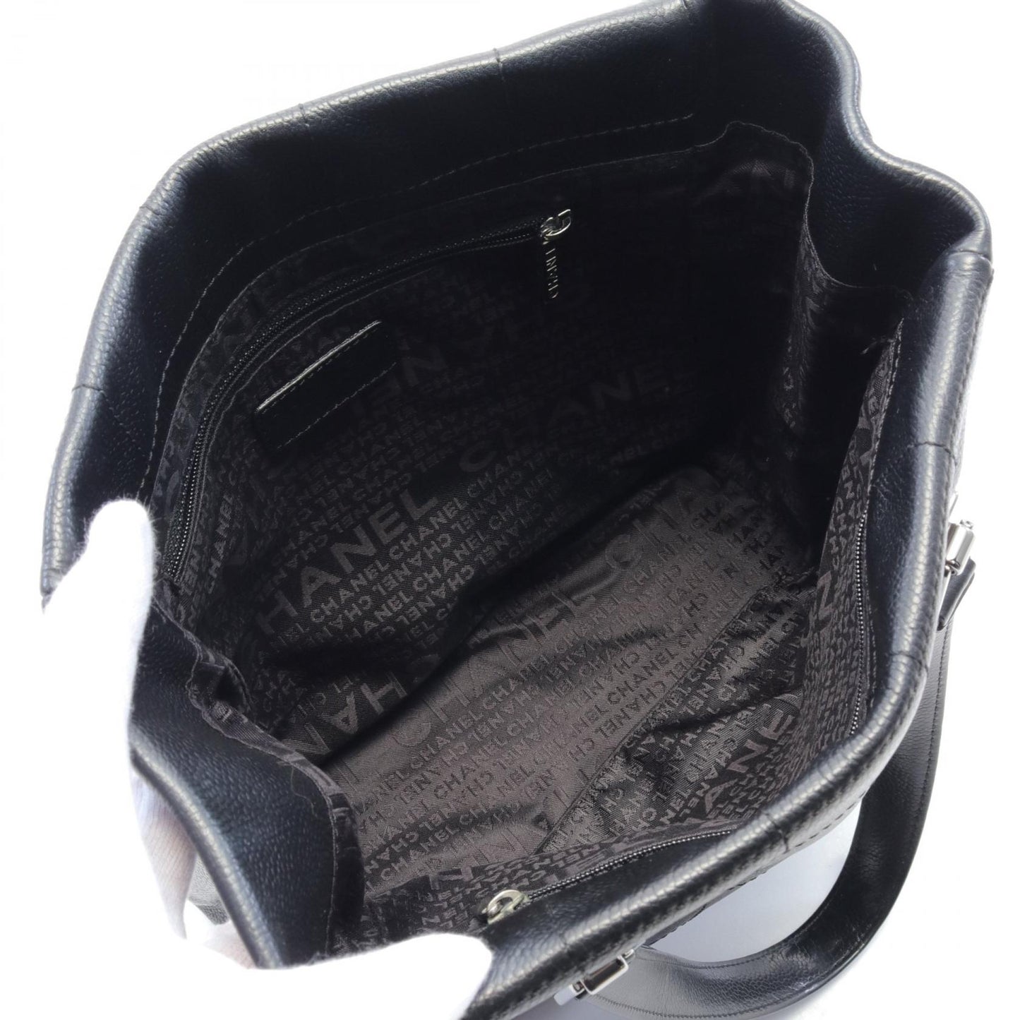 Chanel Caviar Skin Chocolate Bar Tote Bag