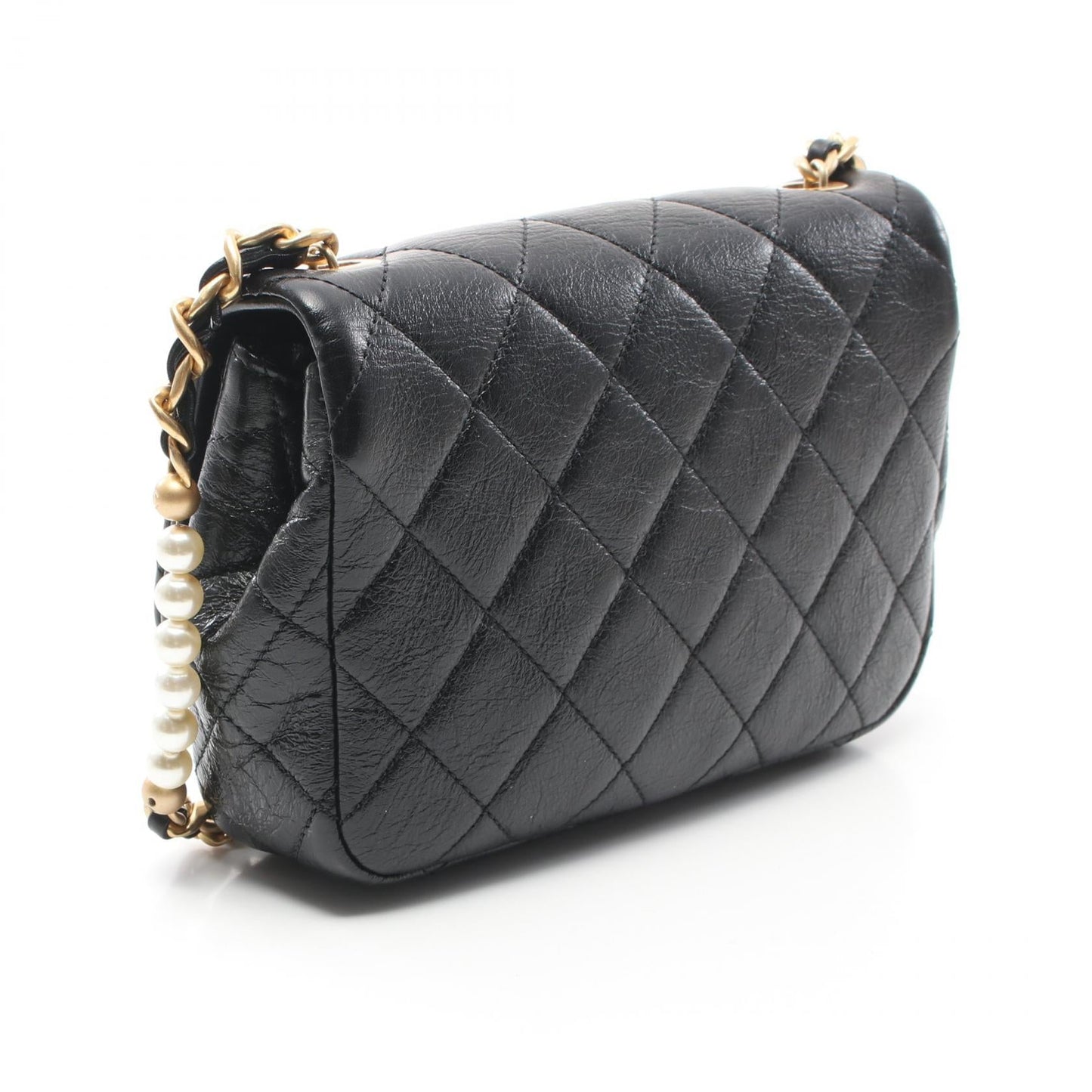 Chanel Matelasse Lambskin Shoulder Bag Black