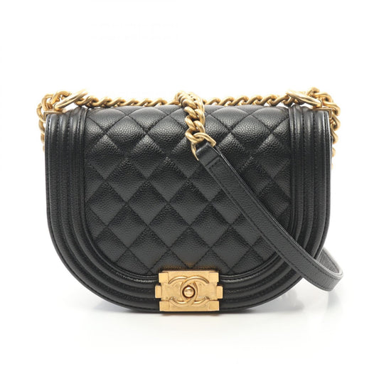 Chanel Boy Small Shoulder Bag Black Caviar