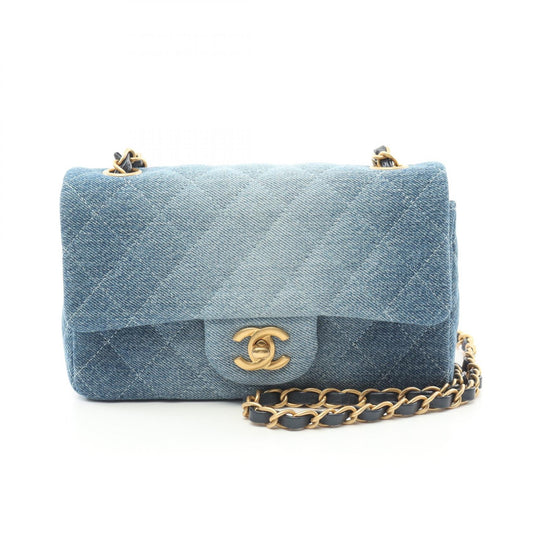 Chanel Denim Mini Matelasse Shoulder Bag