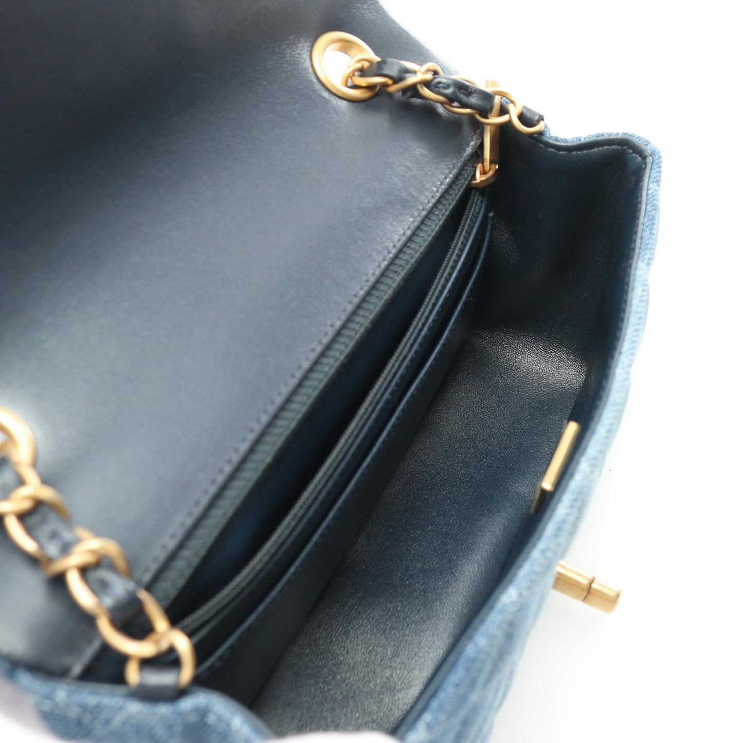 Chanel Denim Mini Matelasse Shoulder Bag