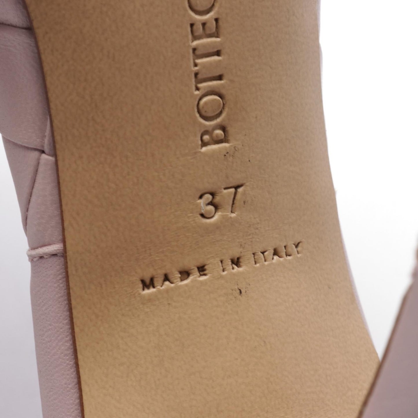 Bottega Veneta Leather Lido Mules Pink