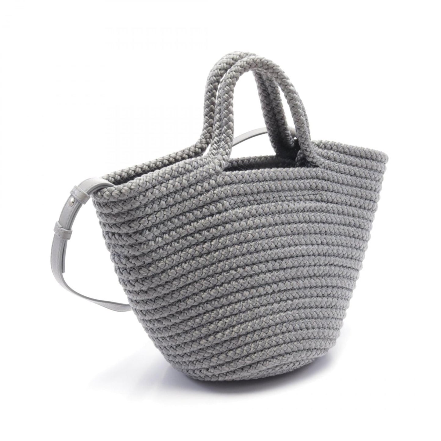 Balenciaga Ibiza Small Basket Handbag Nylon Leather