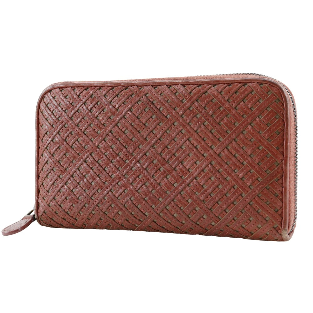 Bottega Veneta Lambskin Zip-Around Wallet