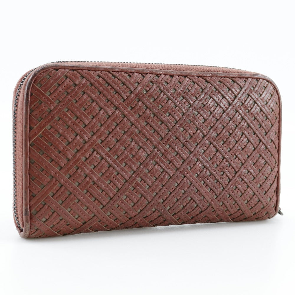Bottega Veneta Lambskin Zip-Around Wallet