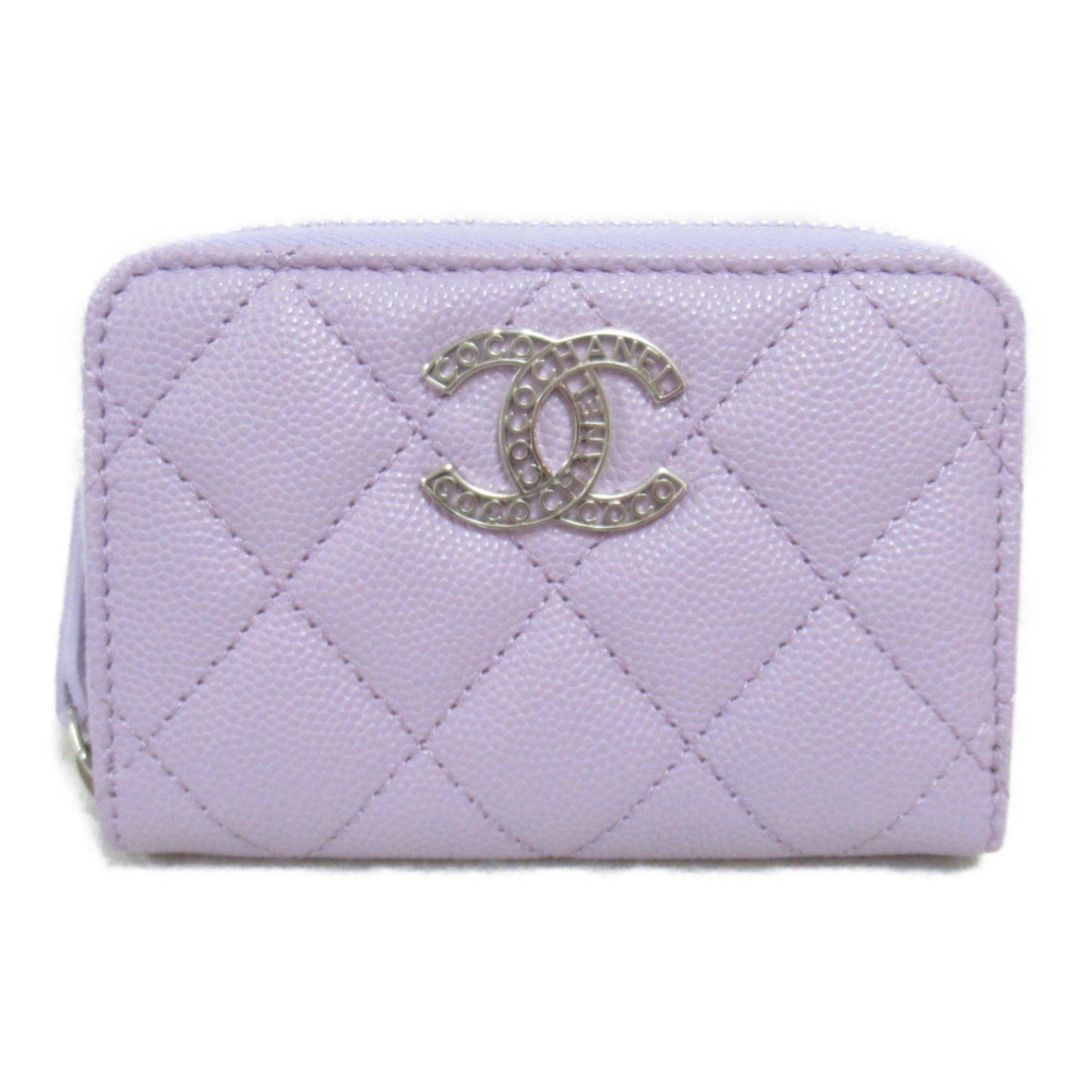 Chanel Caviar Coin Case Purple AP3830