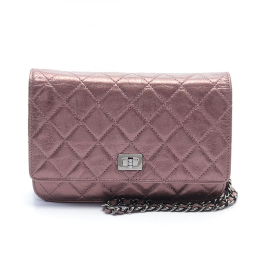 Chanel Re-Issue Matelasse Wallet on Chain  Leather Other in Great Condition