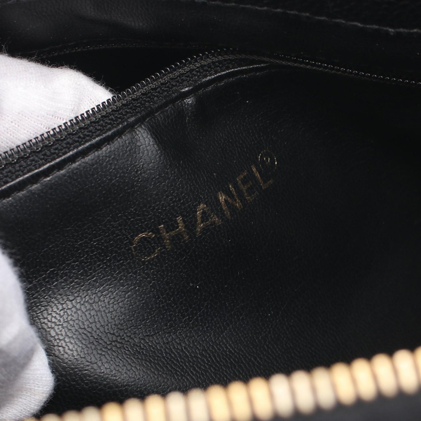 Chanel Vintage Coco Turnlock Black Caviar Skin Chain Tote Bag Leather Shoulder Bag in New Condition