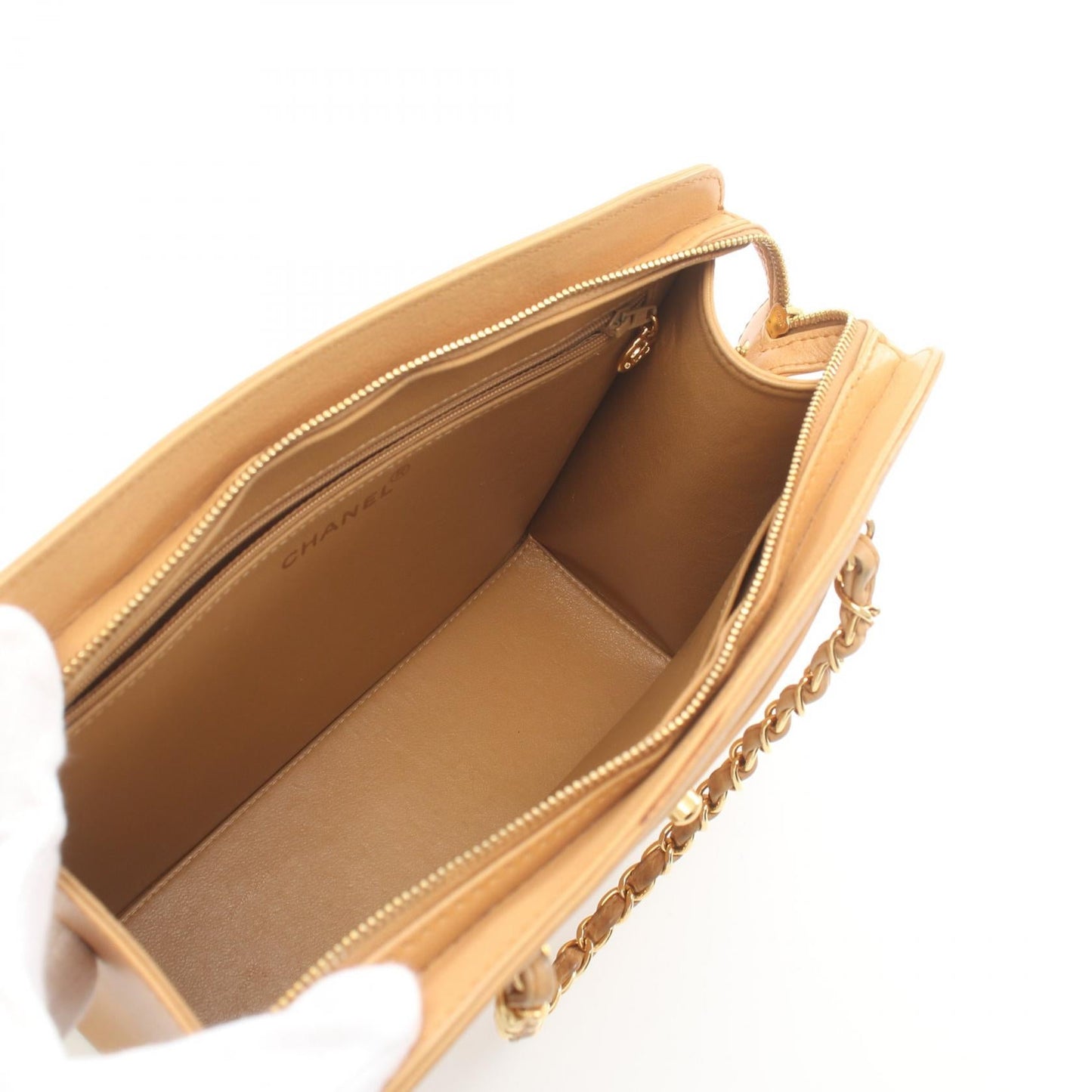 Chanel CC Frame Handbag  Leather Handbag in New Condition