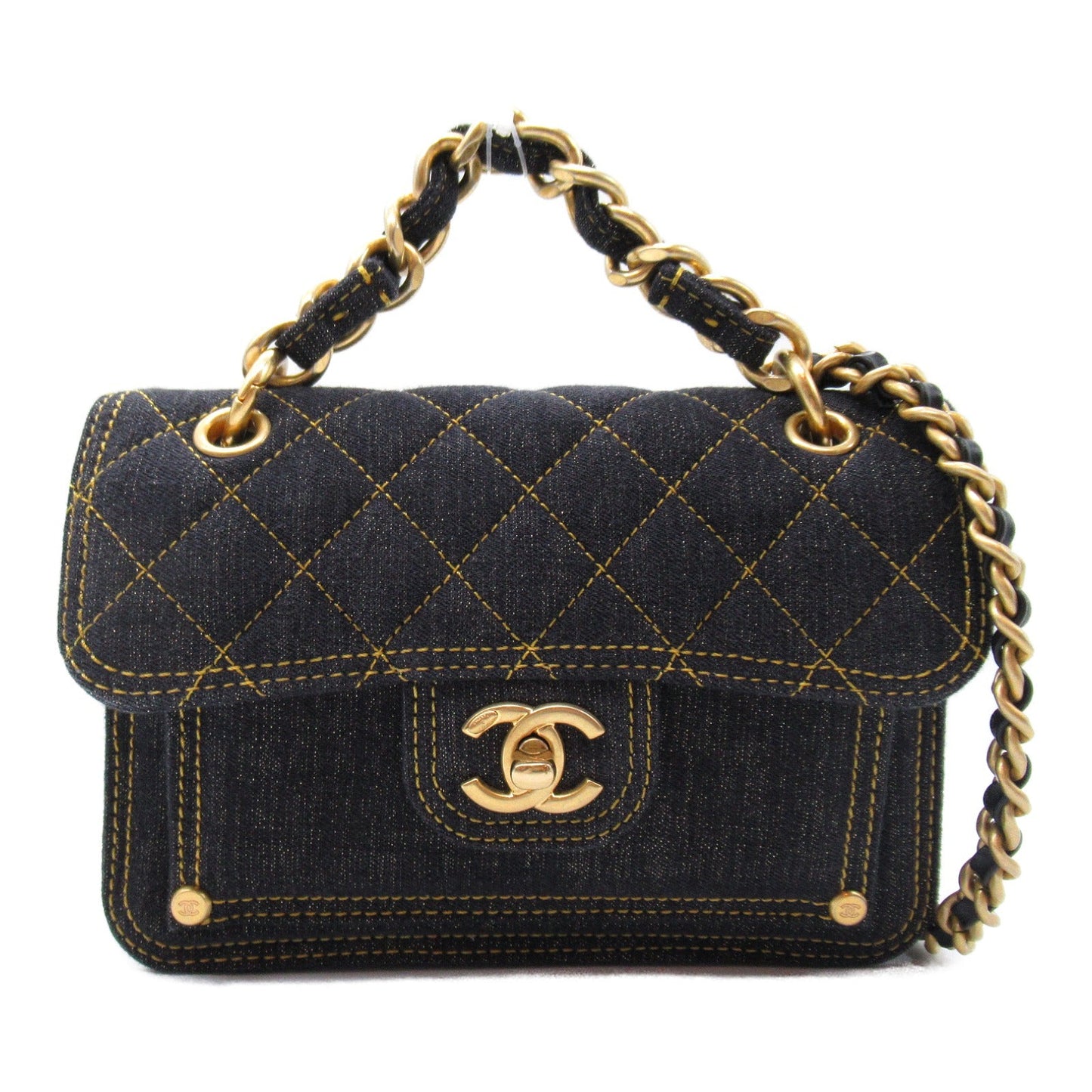 Chanel Denim Chain Shoulder Bag AS4051