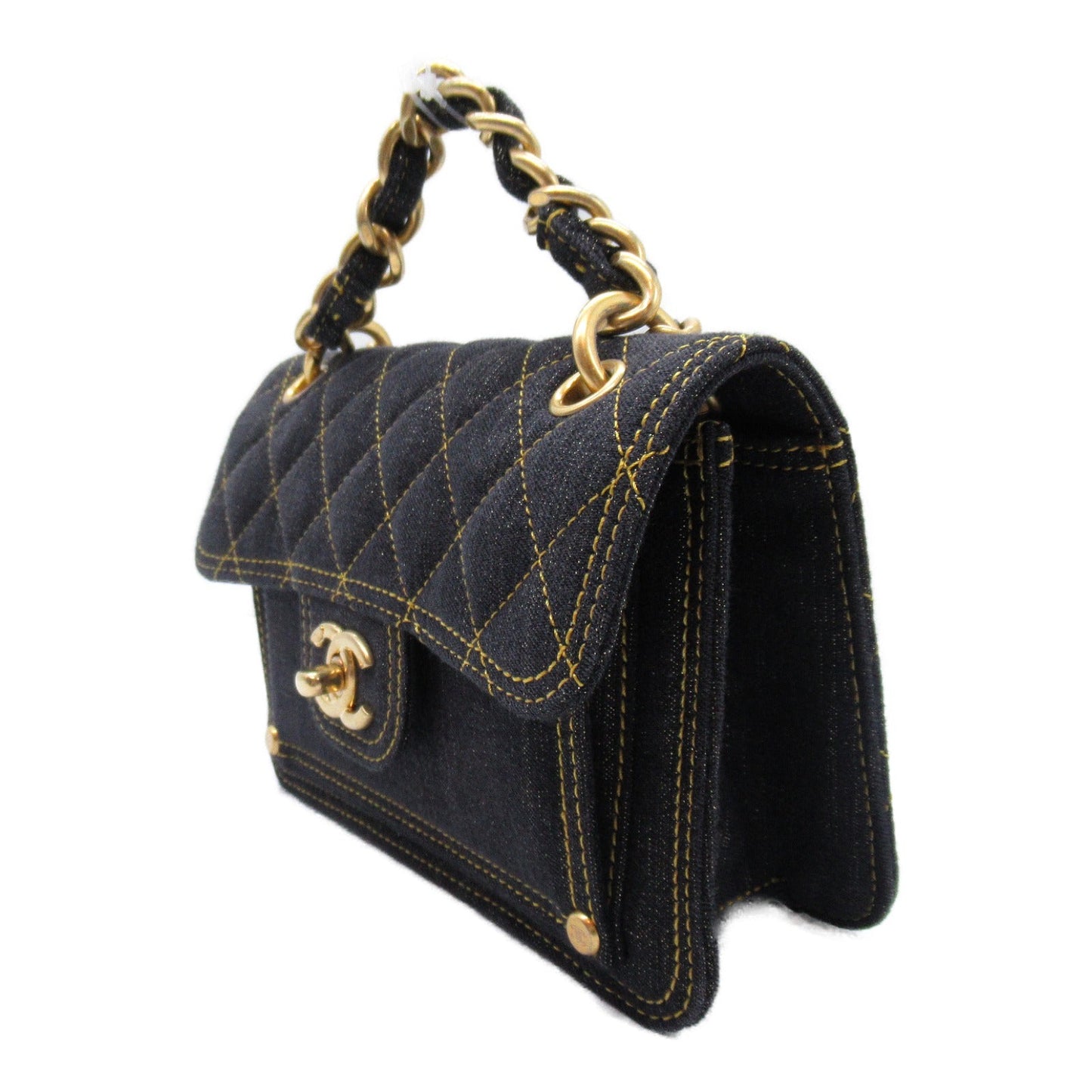 Chanel Denim Chain Shoulder Bag AS4051