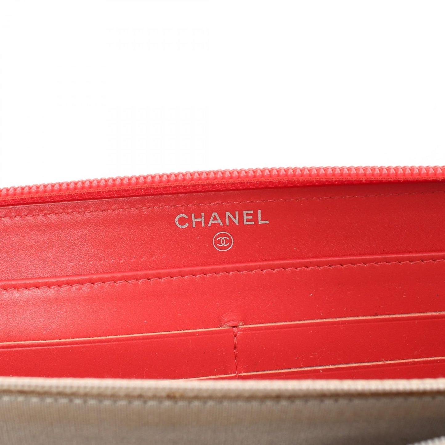 Chanel Caviar Skin Round Wallet Pink