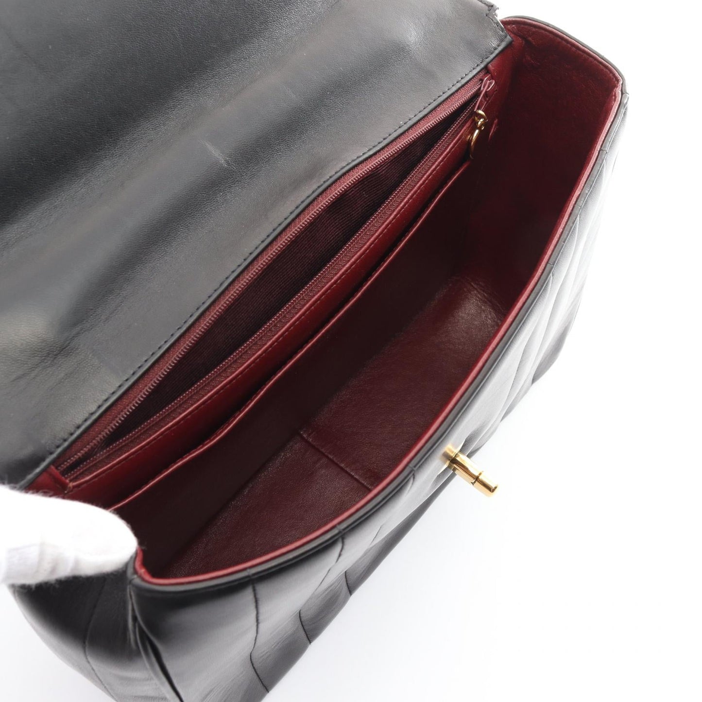 Chanel Mademoiselle Hand Bag Leather Handbag 3357090 in New Condition