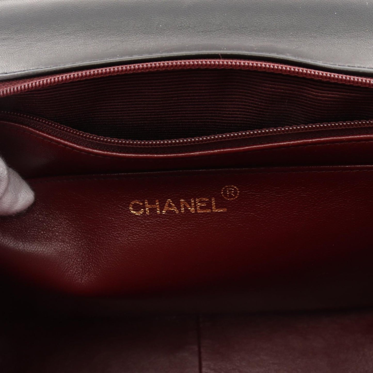 Chanel Mademoiselle Hand Bag Leather Handbag 3357090 in New Condition