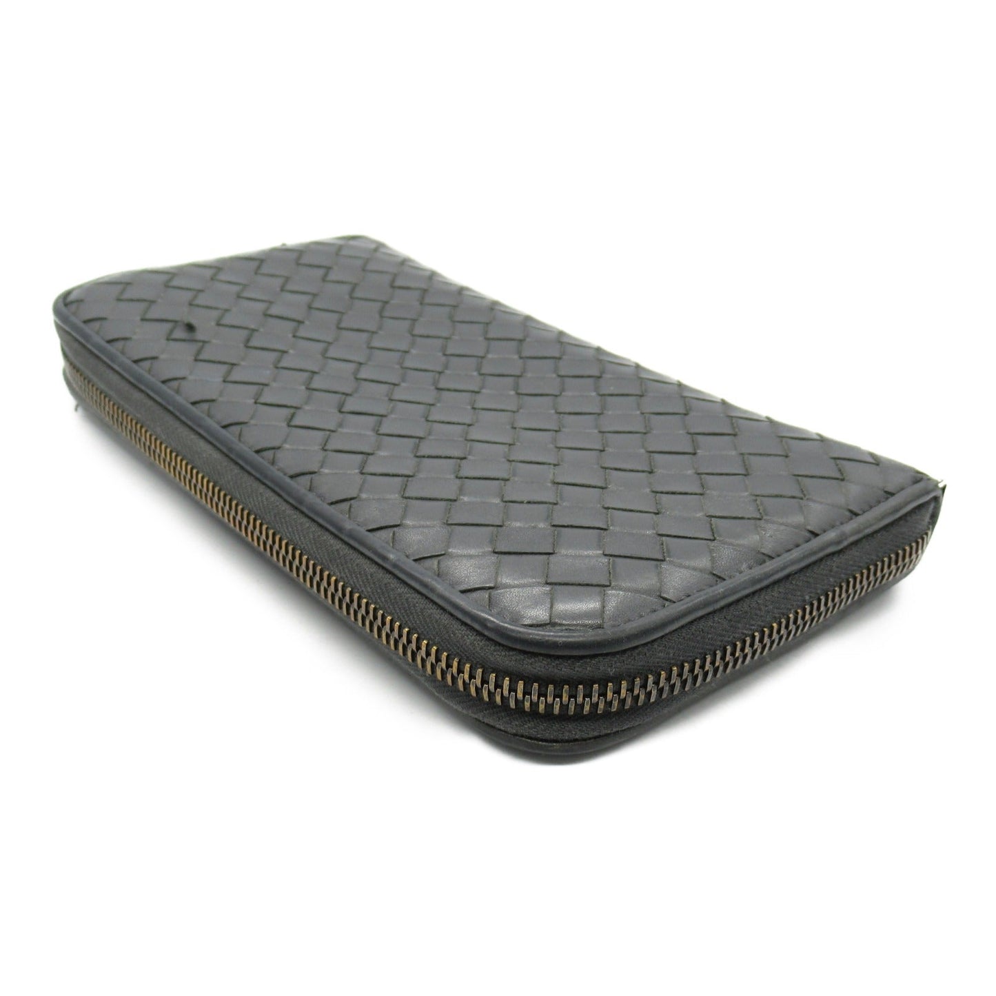 Bottega Veneta Leather Intrecciato Long Wallet