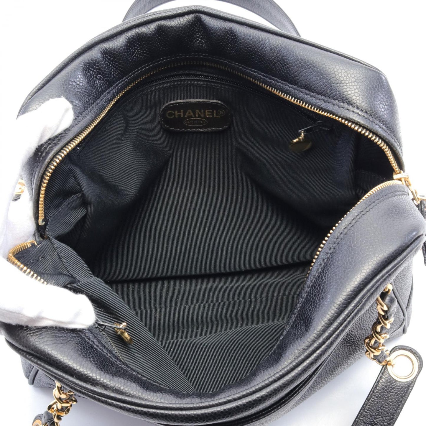 Chanel Caviar Triple CC Shoulder Bag  Leather Shoulder Bag in New Condition