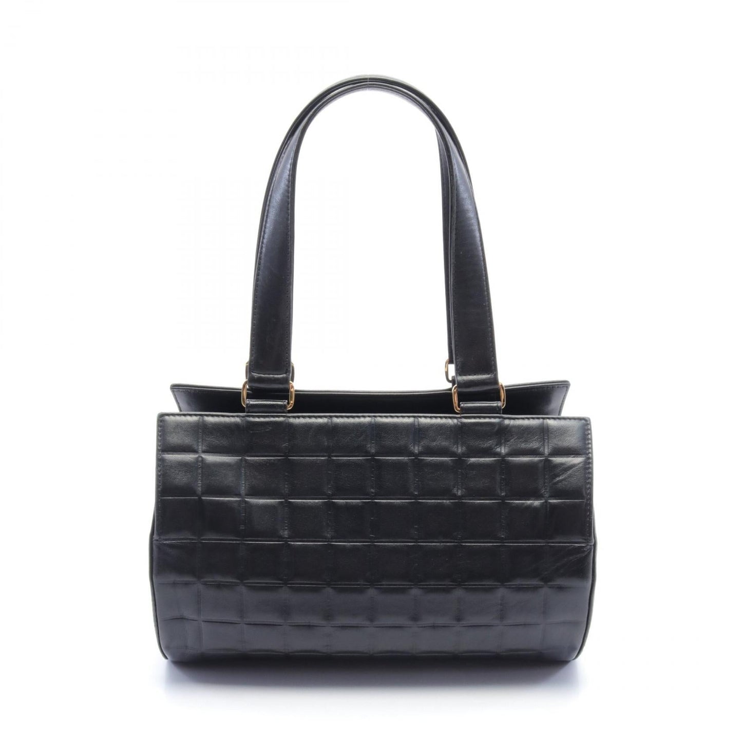 Chanel Leather Chocolate Bar Barrel Bag Leather Handbag in New Condition