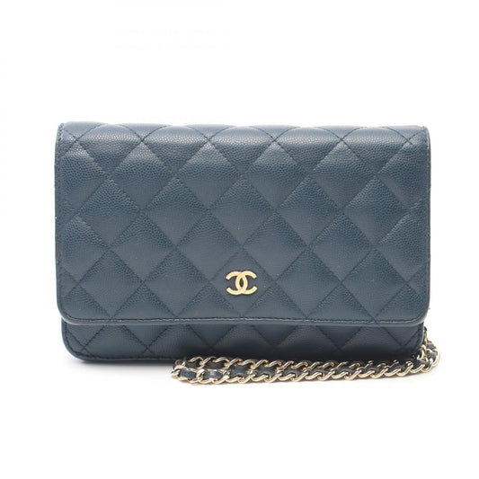 Chanel Matelasse Caviar Chain Shoulder Bag Leather Shoulder Bag A03568 in New Condition