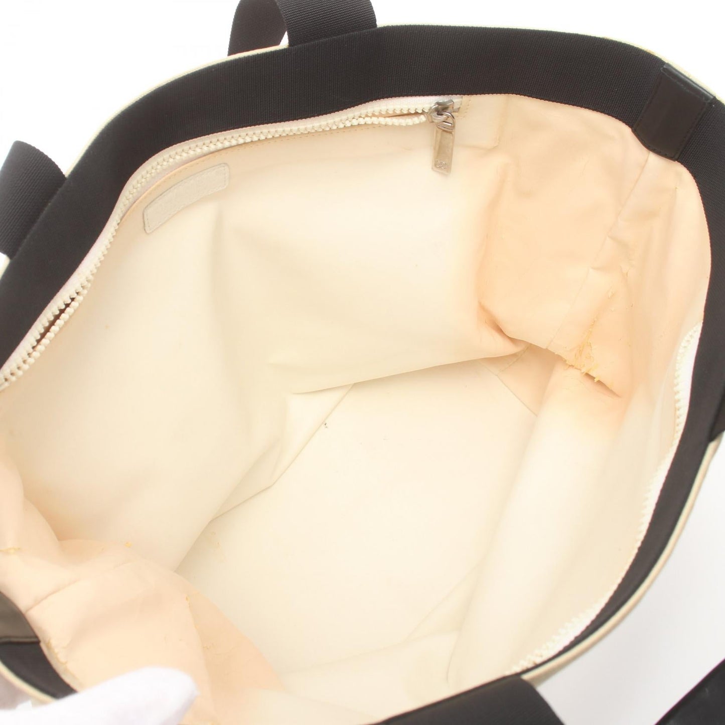 Chanel Heart Print Valentine Linen Tote Bag Canvas Tote Bag A21385 in New Condition