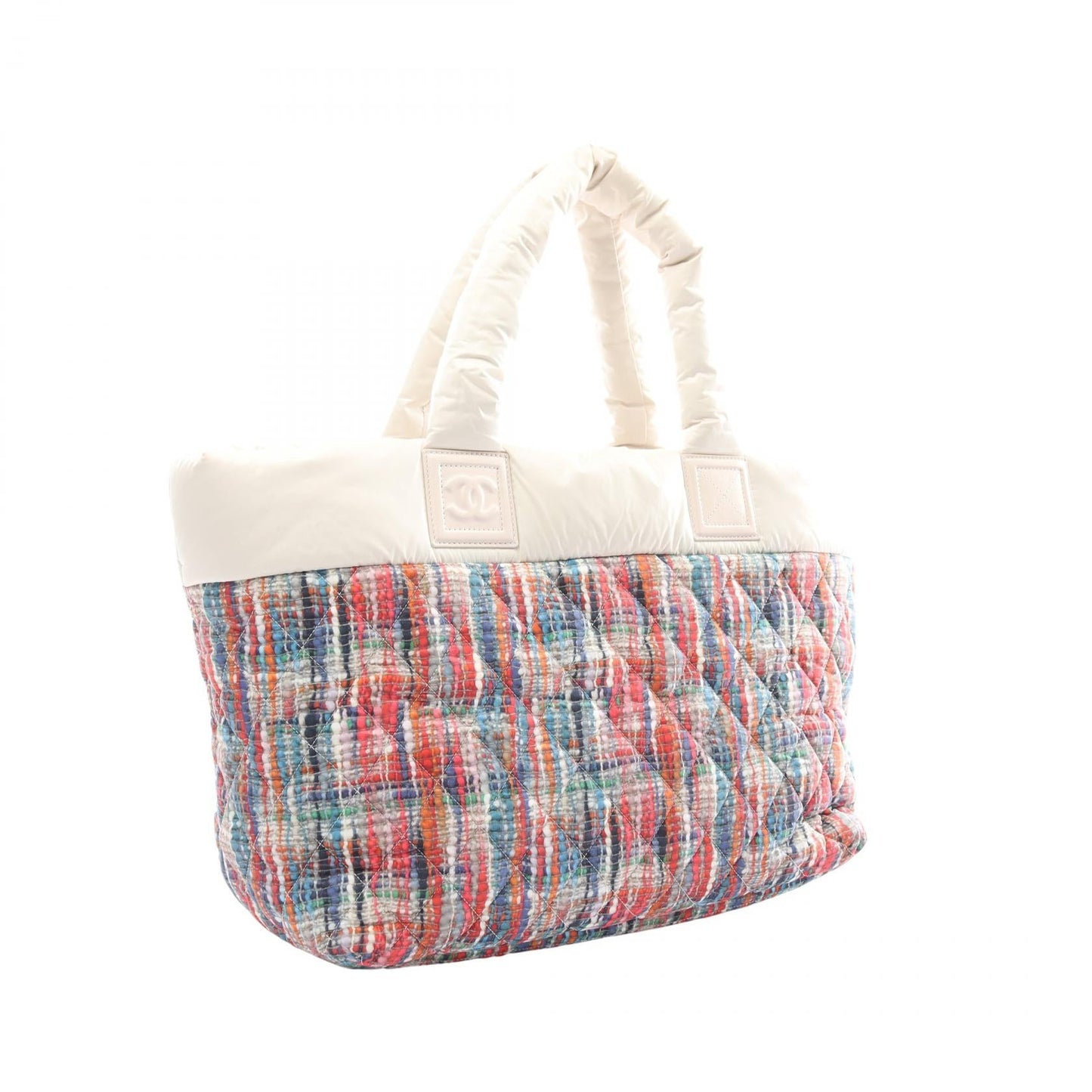 Chanel Nylon Leather Coco Cocoon MM Tote Bag