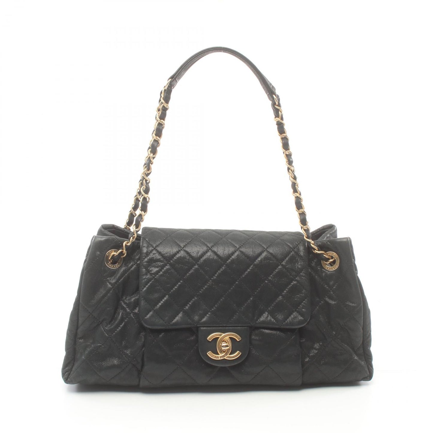 Chanel CC Chic Quilted Flap Bag  Canvas Shoulder Bag in New Condition