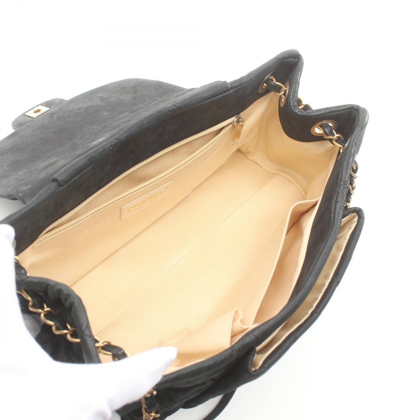 Chanel CC Chic Quilted Flap Bag  Canvas Shoulder Bag in New Condition