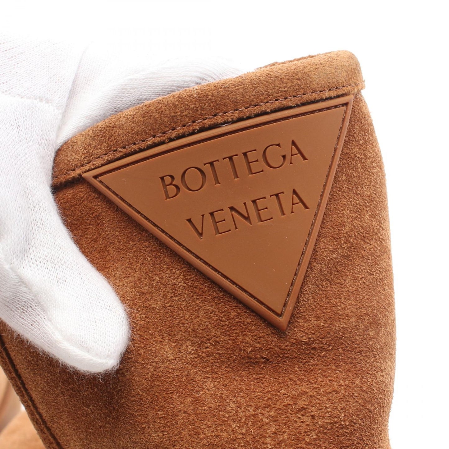 Bottega Veneta Suede Snap Ankle Boots