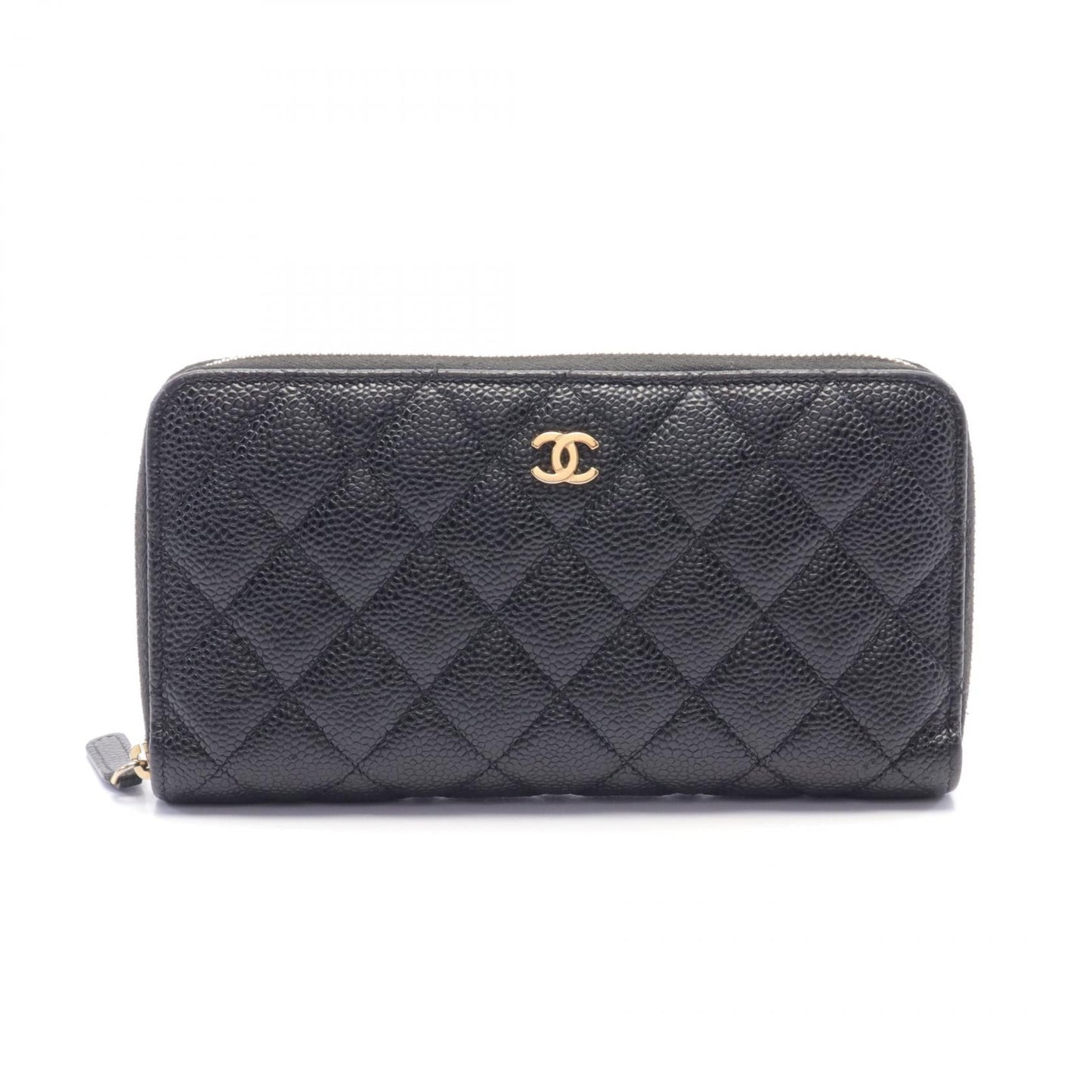 Chanel Classic Long Zip Wallet Black AP0242