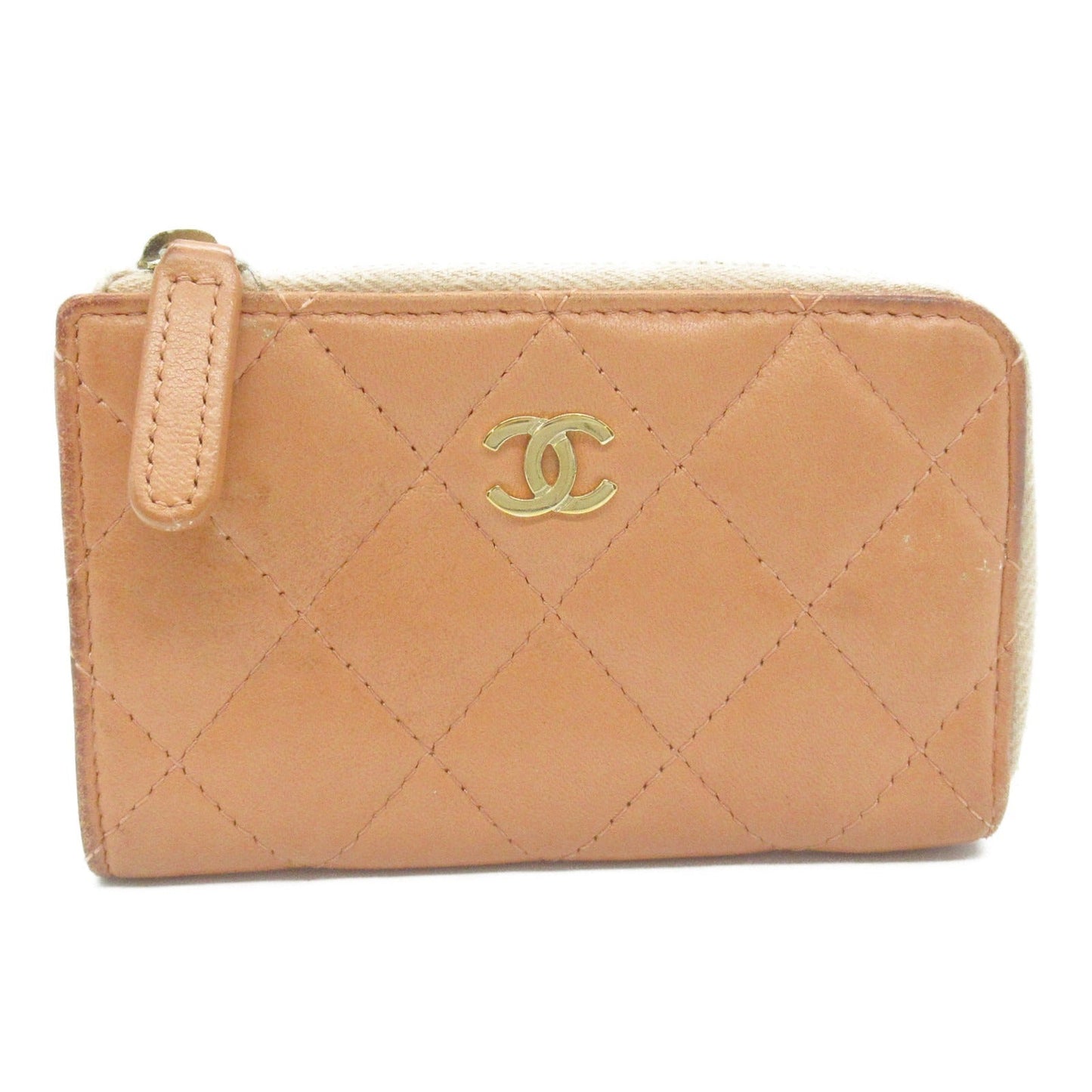 Chanel Lambskin Matelasse Coin Case AP0221