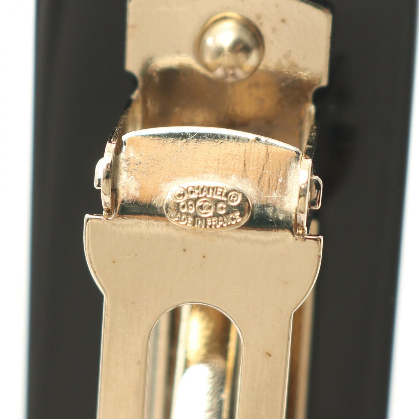 Chanel Coco Mark Plastic Hair Barrette