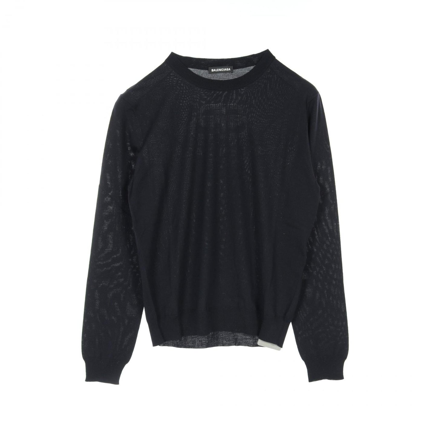 Balenciaga Wool Knit Top Navy 583117