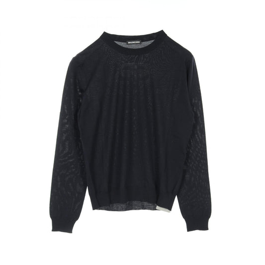Balenciaga Wool Knit Top Navy 583117