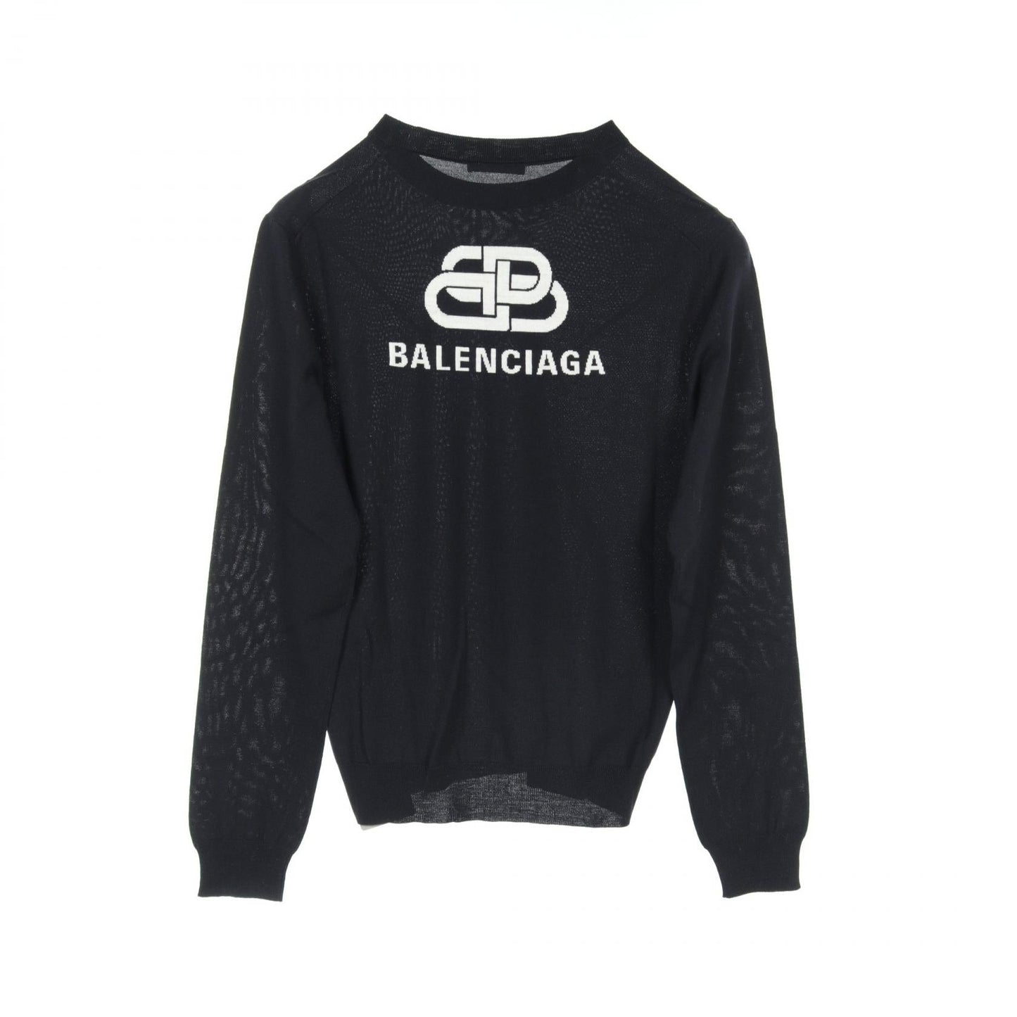 Balenciaga Wool Knit Top Navy 583117