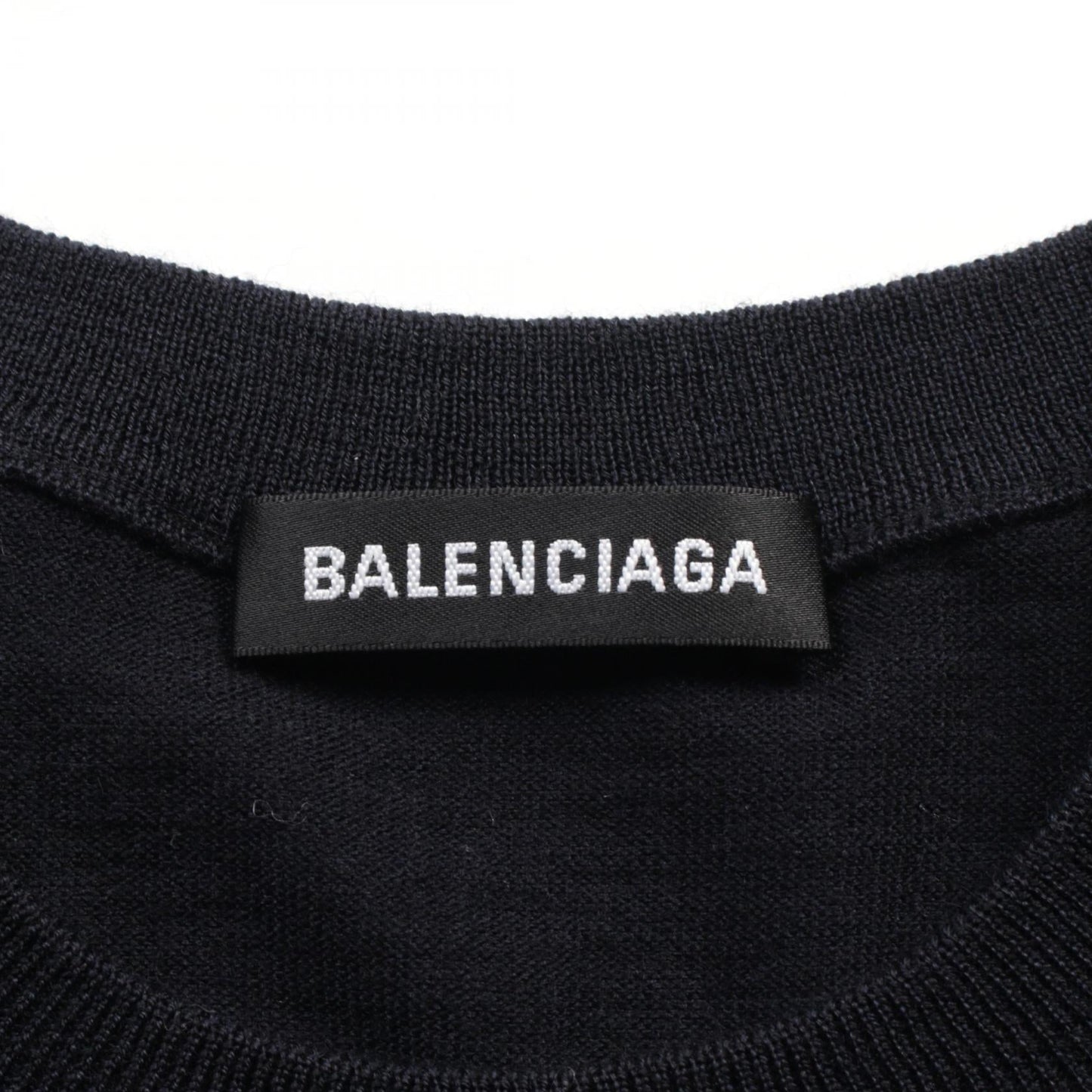 Balenciaga Wool Knit Top Navy 583117