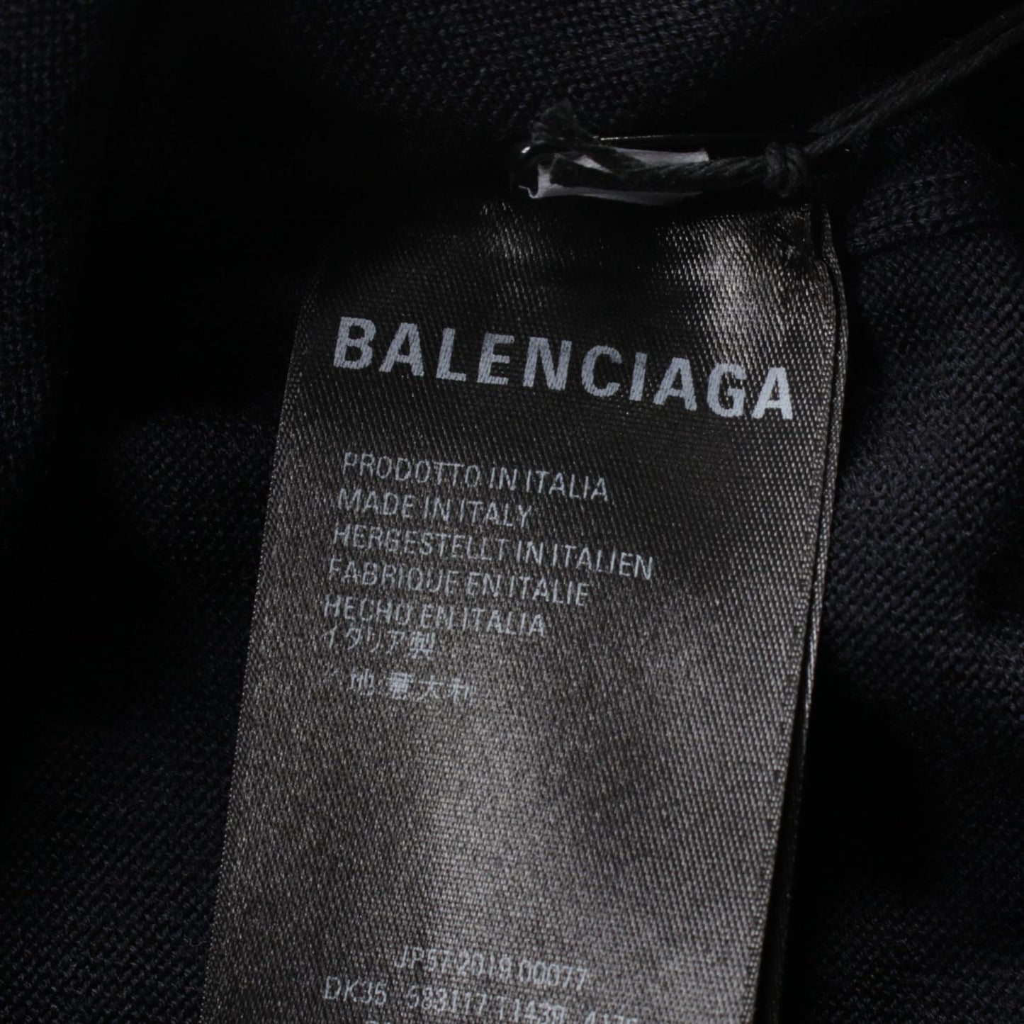 Balenciaga Wool Knit Top Navy 583117