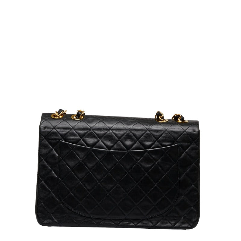 Chanel Leather Chain Shoulder Bag Black