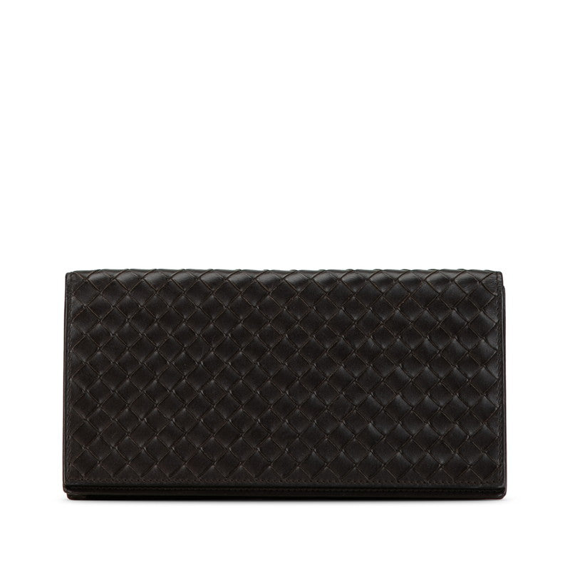 Bottega Veneta Intrecciato Leather Long Wallet
