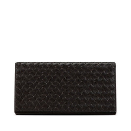 Bottega Veneta Intrecciato Leather Long Wallet