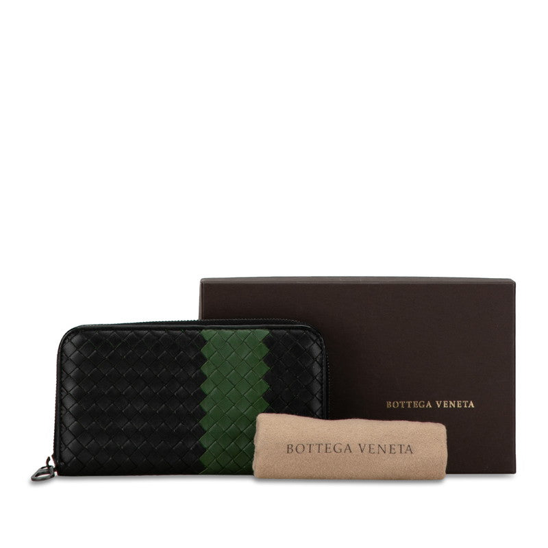 Bottega Veneta Intrecciato Leather Zip-Around Wallet