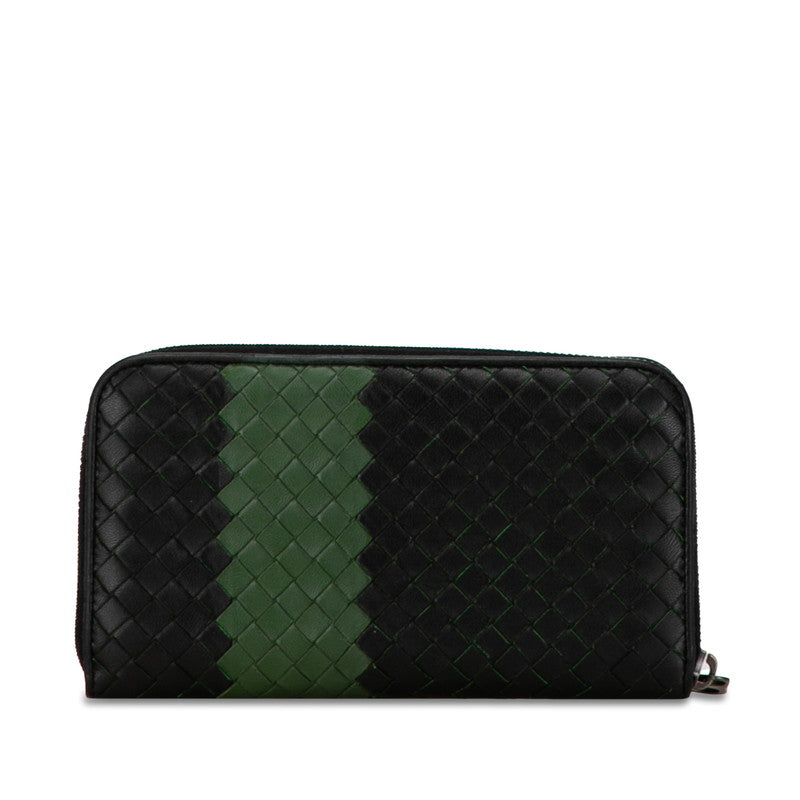 Bottega Veneta Intrecciato Leather Zip-Around Wallet