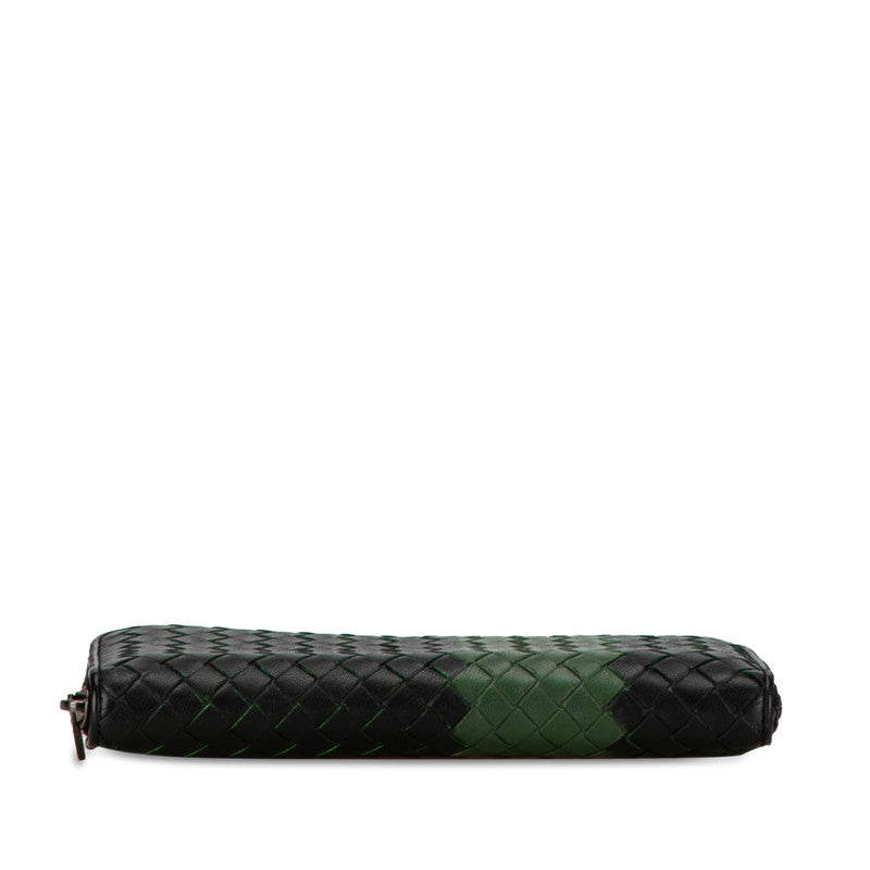 Bottega Veneta Intrecciato Leather Zip-Around Wallet
