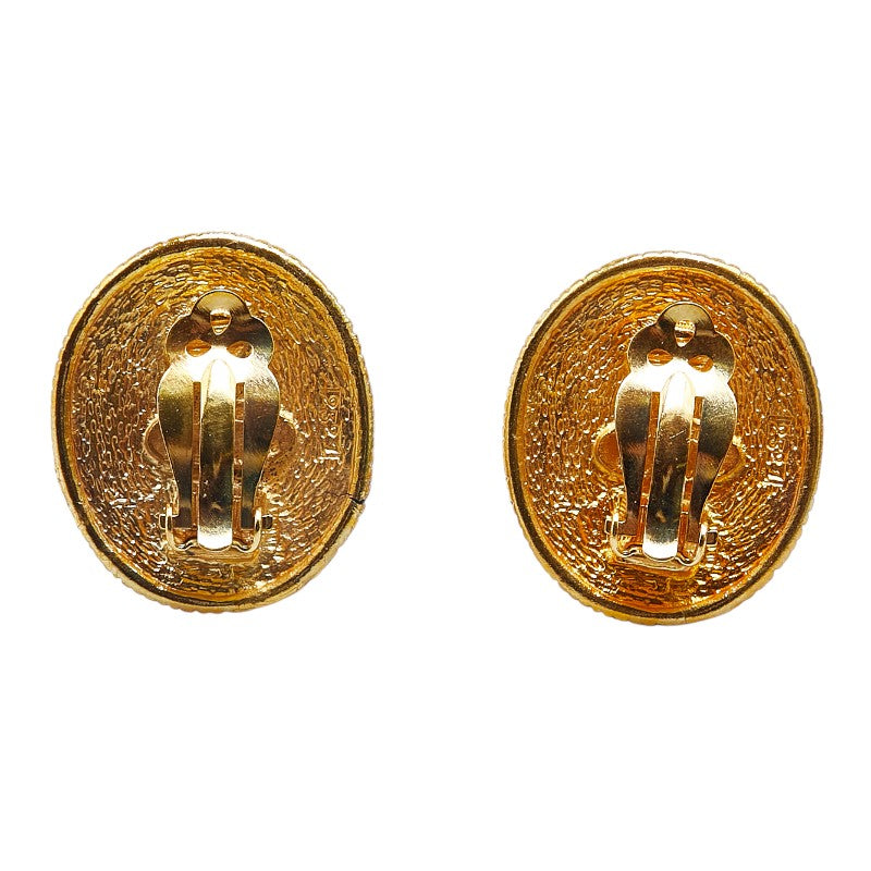 Chanel Angel Motif Gold Earrings