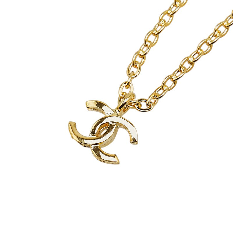 Chanel Vintage Coco Mark Necklace Gold