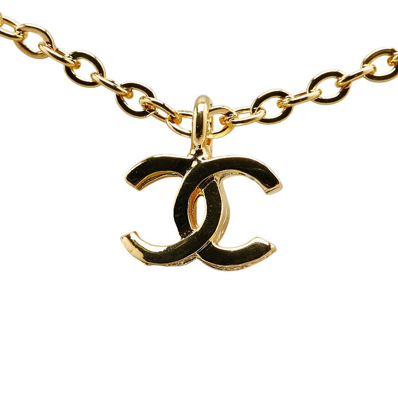 Chanel Vintage Coco Mark Necklace Gold