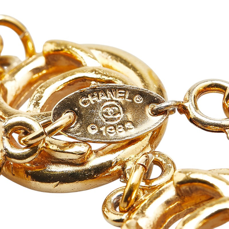 Chanel Vintage Coco Mark 1983 Gold Bracelet