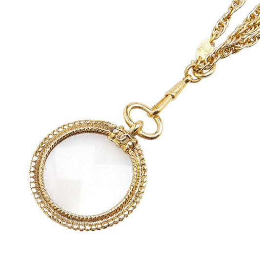 Chanel Coco Mark Long Chain Necklace Gold
