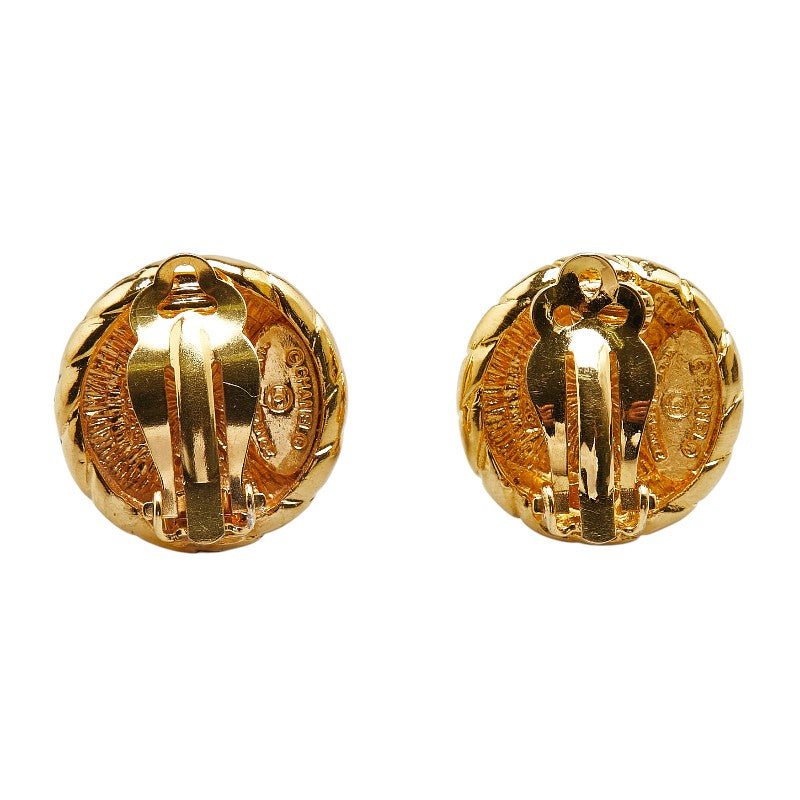 Chanel Coco Mark Gold Earrings